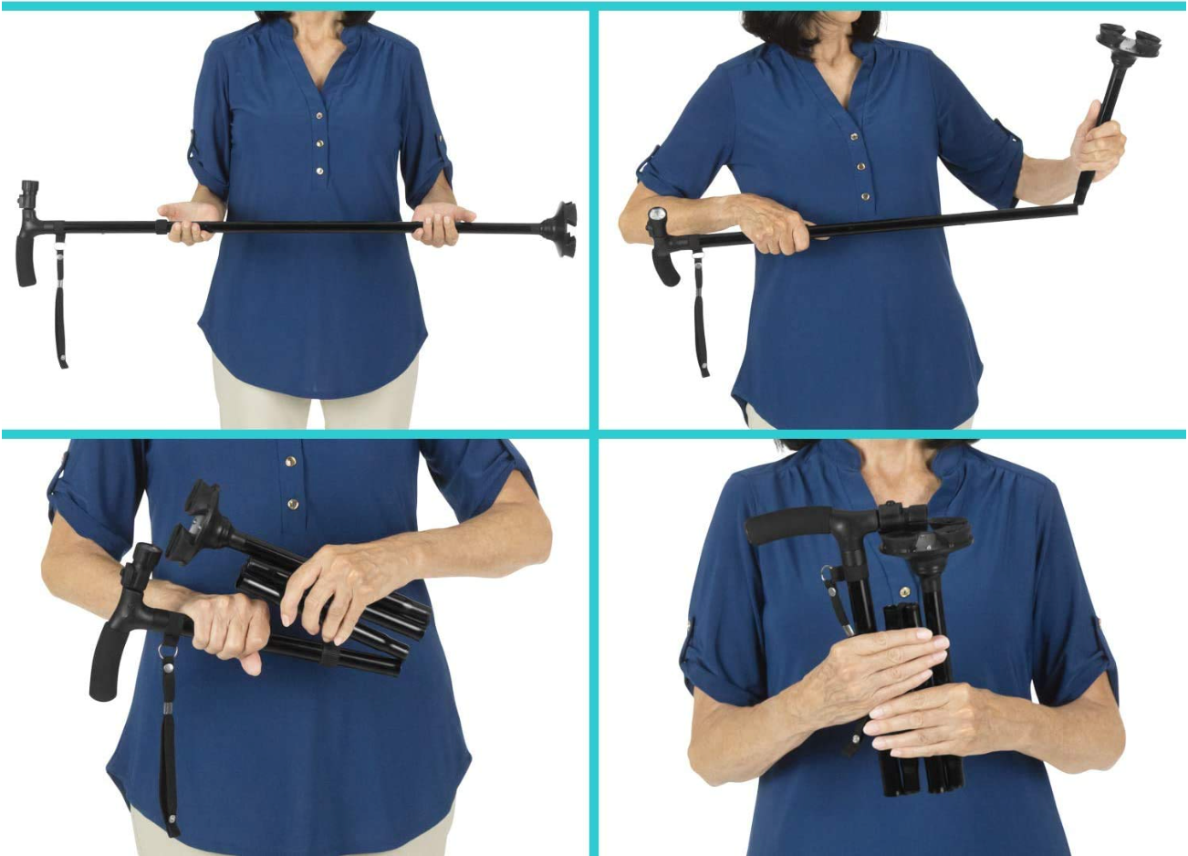 Canne Intelligente Pliable avec Éclairage BN