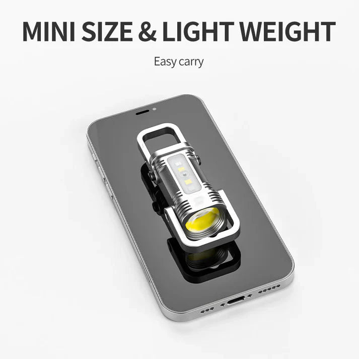 🔥Lampe de poche porte-clés portable rechargeable et lumineuse  BN