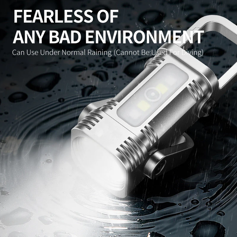 🔥Lampe de poche porte-clés portable rechargeable et lumineuse  BN